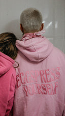 Hoodie Eggspress Yourself Light Pink